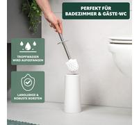 bremermann Brosse WC plastique, set de 2, blanc