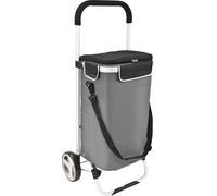 bremermann Chariot d'achat BRINKUM - capacité 45 L, chariot à main, chariot de courses avec sac amovible, gris