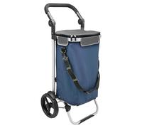 bremermann Chariot de courses JEEBEL, chariot de courses, poignée réglable, sac bleu