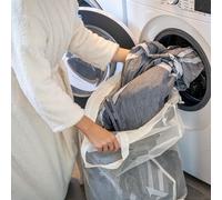 bremermann Collecteur de linge avec sac & couvercle amovibles, env. 100 litres, beige