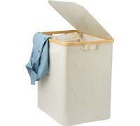 bremermann Collecteur de linge avec sac et couvercle amovibles, env. 60 litres, beige