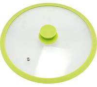 bremermann Couvercle en Verre avec Bord en Silicone pour casseroles et poêles 28 cm (vert)
