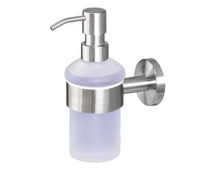 bremermann Distributeur de Savon de la Gamme pour Salle de Bains Piazza en Verre & INOX, Mat (INOX)