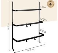 bremermann étagère d'angle télescopique, télescopique pouvant atteindre jusqu'à max. env. 290 cm (gris)