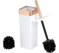 bremermann Garniture WC SAVONA, porte-brosse WC, carré, blanc-or rose