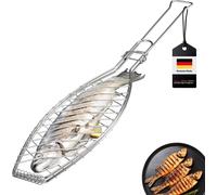 bremermann Gril à poisson, poignée rabattable / acier inoxydable / env. 56,7 x 12,8 cm