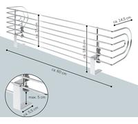 bremermann Grille de protection de cuisinière à pincer / pour cuisinières jusqu'à 60 cm de largeur / Protection de la table de cuisson
