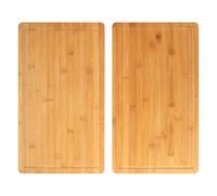 bremermann Lot de 2 cache-plaques en bambou d'environ 52 x 4 x 30 cm (l x H x P)