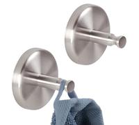 bremermann Lot de 2 Crochets Porte-Serviettes Piazza en Acier Inoxydable Mat (inox)