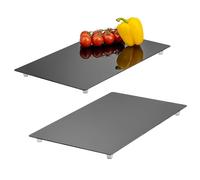 Bremermann Lot de 2 plaques de protection pour cuisinière, verre de sécurité, env. 30 x 3 x 52 cm (L x H x P)