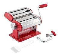 bremermann machine à pâtes - pour spaghettis, pâtes et lasagnes (7 positions), machine à pâtes, pasta maker (Rouge)