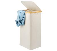 bremermann Panier à linge, poubelle à vêtements avec sac à linge amovible et couvercle, env. 100 l (Beige)