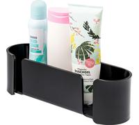 bremermann Panier de douche pour montage mural, à coller ou à percer, noir, en acrylique