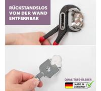 bremermann PIAZZA Porte-serviettes télescopique 2 bras extensible en acier inoxydable mat