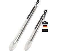 bremermann Pinces à barbecue, set de 2, longueur env. 44,5 (XL) et 35,5 (M) cm, acier inoxydable