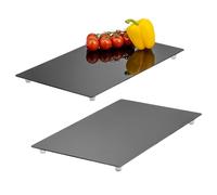 Bremermann Lot de 2 plaques de protection pour cuisinière, verre de sécurité, env. 30 x 3 x 52 cm (L x H x P)
