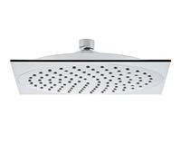 bremermann pommeau de douche carré Grand Ø 20 cm Chromé 1/2" Pour tous les tuyaux de douche Facile à nettoyer