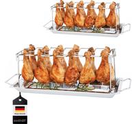 bremermann Porte-cuisses de poulet pour 12 cuisses ou ailes de poulet, set de 2 pièces