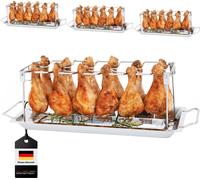bremermann Porte-cuisses de poulet pour 12 cuisses ou ailes de poulet, set de 4 pièces