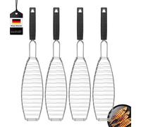 bremermann Porte-poisson-gril, set de 4 Porte-poisson, gril à poisson, rôtissoire à poisson