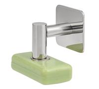 bremermann Porte-savon avec aimant - Savon à suspendre librement, fixation adhésive uniquement, acier inoxydable (brillant)