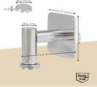 bremermann Porte-savon avec aimant - savon librement suspendu, fixation par adhésif uniquement, inox brillant