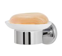 bremermann Porte-Savon de la Gamme pour Salle de Bains Lucente en Verre et INOX chromé