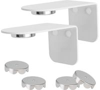 bremermann Porte-savon magnétique PUREZZA - savon suspendu librement par aimant - coller ou percer, blanc de sécurité, lot de 2