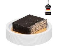 bremermann Porte-Savon Segno en Bambou et Plastique // Porte-Savon pour Savon en Morceaux (Blanc)