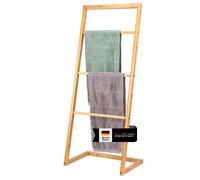 bremermann Porte-serviettes, 4 barres, porte-serviettes, échelle porte-serviettes, bambou