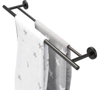bremermann Porte-Serviettes de la Gamme pour Salle de Bains Piazza en INOX Mat (noir)