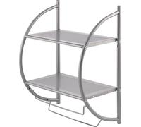 bremermann Poubelle de salle de bain Savona avec couvercle basculant, poubelle salle de bain, matière plastique, 5,5 litres (blanc, anguleux)
