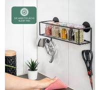 bremermann Poubelle de salle de bain Savona avec couvercle basculant, poubelle salle de bain, matière plastique, 5,5 litres (blanc, anguleux)