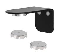 Bremermann PUREZZA Porte-savon magnétique à suspendre avec aimant à coller ou à percer (Noir)