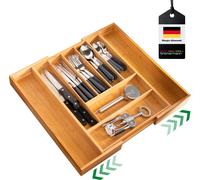 bremermann Range-couverts extensible, bambou, insert de tiroir