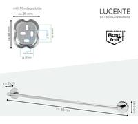 bremermann Salle de bain série LUCENTE Barre porte-serviettes 60 cm, acier inoxydable chromé brillant
