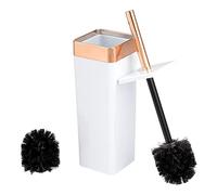 bremermann Savona Brosse WC carrée Blanc or rose