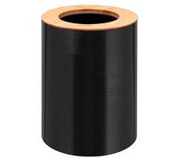 bremermann Segno Poubelle de Salle de Bain, en Bambou et Plastique, 5,5 l (Noir)