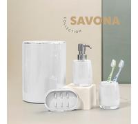 bremermann Série salle de bains SAVONA porte-savon, plastique, blanc