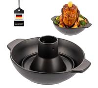bremermann Set 2 en 1 pour cocotte à poulet avec poêle aromatique, support pour volaille en grès