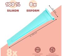 bremermann Sorbetière en silicone, set de 8 // 8 cornets à pointes pour glace à l'eau env. Ø 4,2 cm // Sorbetière glace au lait