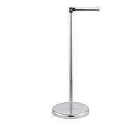 bremermann® Support pour Rouleaux de Papier Toilette sur Pied, Support pour Rouleaux de Rechange 2 en 1, en métal chromé