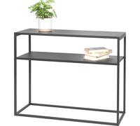 bremermann Table console avec 2 étagères, étagère sur pied en métal gris