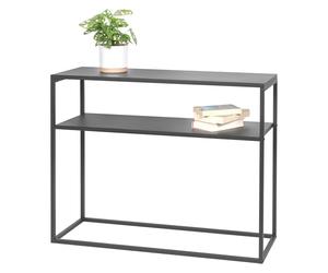 bremermann Table Console avec étagère, étagère sur Pied, Tabouret à Fleurs en métal (Gris)