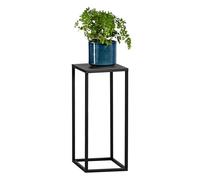 bremermann Tabouret à fleurs, support à plantes en métal, colonne à fleurs moderne idéale pour le salon, l'entrée et le bureau, pour la décoration et les plantes d'intérieur, en métal noir