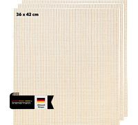bremermann Tapis de gril | Tapis de cuisson rectangulaire, set de 3, tissu en fibre de verre antiadhésif