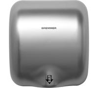 Bremmer Sèche-main Turbo Générique Haute Vitesse, Faible Énergie, Respectueux de l'environnement, Sèche-Main Électrique Sèche-Main Électrique pour Toilettes Entreprise Argent