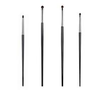 Bremorou Lot de 4 mini pinceaux pour eyeliner, eye-liner, mini pinceau estompeur pour les yeux, pinceaux pour fard à paupières, sans cruauté envers les animaux
