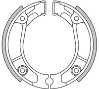 Bremsbacken 110x25 mm NewFren Typ GF.1178 für Honda C CB CG CG CLR CR MB MBX MT MTX NSR NX TL XL XR XR