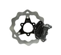 bremsenkit galfer Oversize Racing pour MBK Booster/Yamaha BWS (Wave Disque de Frein, 4 Piston de radialbremss attel, Adaptateur)
